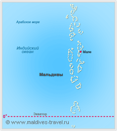 Карта - Мальдивы